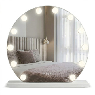 REA Zrcadlo LED HOLLYWOOD White 50 cm HOM-12016