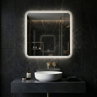 REA Zrkadlo LED 70x70cm TOP-2 HOM-01521