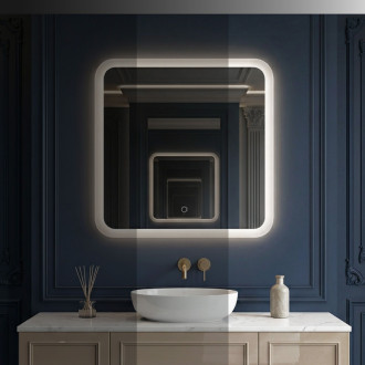 REA Zrkadlo LED 70x70cm TOP-2 HOM-01521