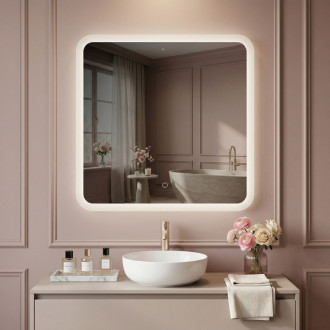 REA Zrkadlo LED 70x70cm TOP-2 HOM-01521