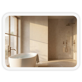 REA Zrkadlo LED 80x60cm TOP-3 HOM-01522