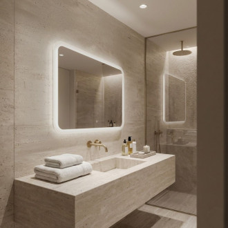 REA Zrkadlo LED 80x60cm TOP-3 HOM-01522