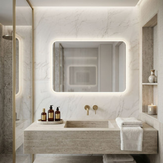 REA Zrkadlo LED 80x60cm TOP-3 HOM-01522