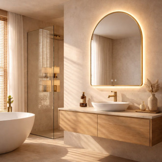 REA Zrkadlo LED 90x60cm TOP-1 HOM-01518