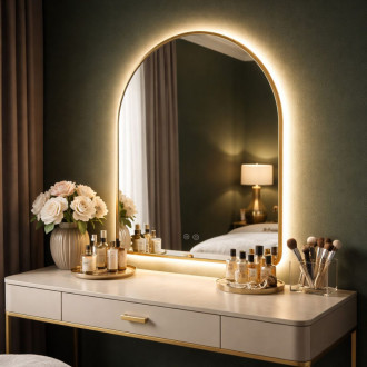 REA Zrkadlo LED 90x60cm TOP-1 HOM-01518