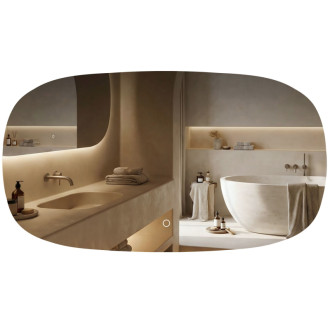 REA Zrkadlo LED 100x60cm TOP-4 HOM-01523