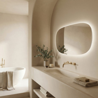 REA Zrkadlo LED 100x60cm TOP-4 HOM-01523