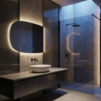 REA Zrkadlo LED 100x60cm TOP-4 HOM-01523