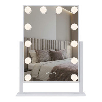 REA Zrcadlo LED HOLLYWOOD White 30x40 HOM-12023