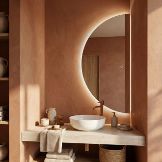 REA Zrkadlo LED 120x60cm MOON HOM-01526