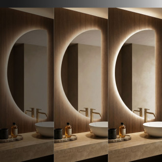 REA Zrkadlo LED 120x60cm MOON HOM-01526