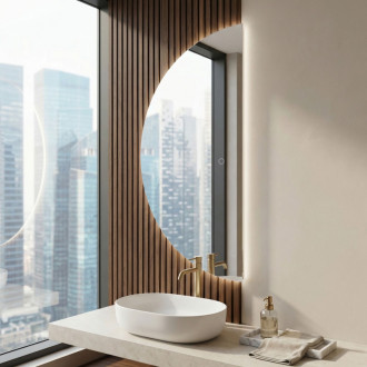 REA Zrkadlo LED 120x60cm MOON HOM-01526