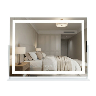 REA Zrkadlo LED STUDIO White 58x45 HOM-12017