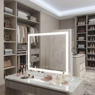 REA Zrkadlo LED STUDIO White 58x45 HOM-12017