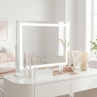 REA Zrkadlo LED STUDIO White 58x45 HOM-12017