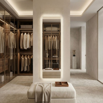 REA Zrkadlo LED 150x50cm MOL-SQ HOM-01527