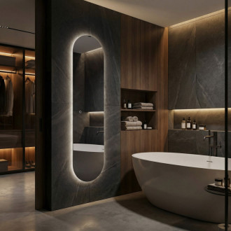 REA Zrkadlo LED 150x50cm MOL-OV HOM-01525