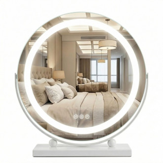 REA Zrcadlo LED MAKE-UP White 40 cm HOM-12019