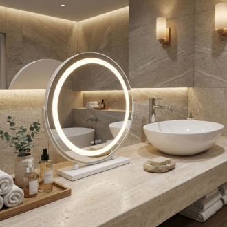 REA Zrcadlo LED MAKE-UP White 40 cm HOM-12019