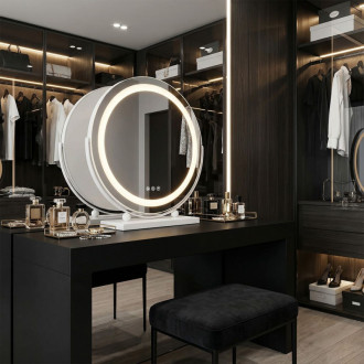 REA Zrcadlo LED MAKE-UP White 40 cm HOM-12019