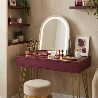 REA Zrkadlo LED GLAM White 40x45cm HOM-12018