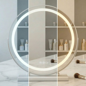 REA Zrkadlo LED MAKE-UP White 50 cm HOM-12021