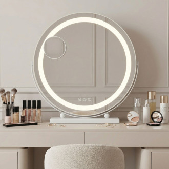 REA Zrkadlo LED MAKE-UP White 50 cm HOM-12021