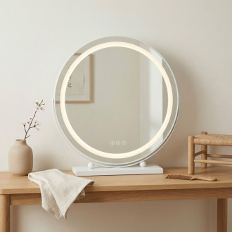 REA Zrkadlo LED MAKE-UP White 50 cm HOM-12021