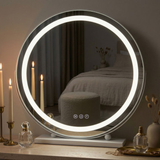 REA Zrkadlo LED MAKE-UP White 50 cm HOM-12021