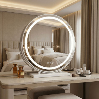 REA Zrkadlo LED MAKE-UP White 50 cm HOM-12021