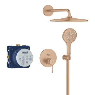 Sprchový systém Grohe Essence vrátane podomietkového telesa kartáčovaný Warm Sunset 25287DL0