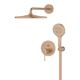 Sprchový systém Grohe Essence vrátane podomietkového telesa kartáčovaný Warm Sunset 25287DL0