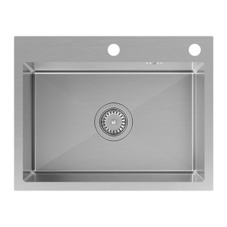 REA Oceľový drez LUKE 110 WORKSTATION BRUSH NICKEL ZLE-09022