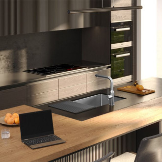 REA Oceľový drez ANTHONY 80 BRUSH NICKEL ZLE-90056