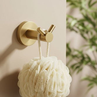 Rea Kúpeľňový vešiak 5605 Leo Brush Gold REA-88043