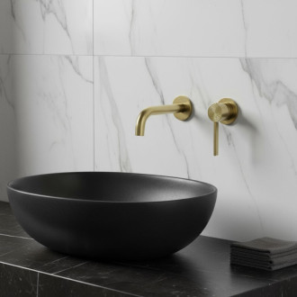 REA Podomietková vaňová batéria Foster Brush Gold REA-B6443