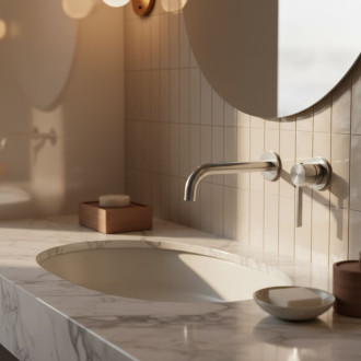 REA Podomietková vaňová batéria Foster Brush Nickel REA-B6442