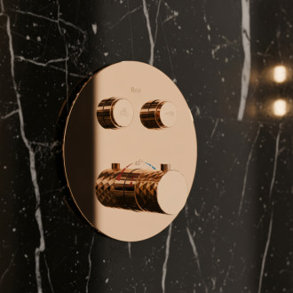 REA Podomietková sprchová sada Lungo Diamond Copper + BOX REA-P6968