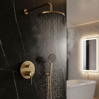 REA Podomietková sprchová sada Foster Brush Gold + BOX REA-P6441