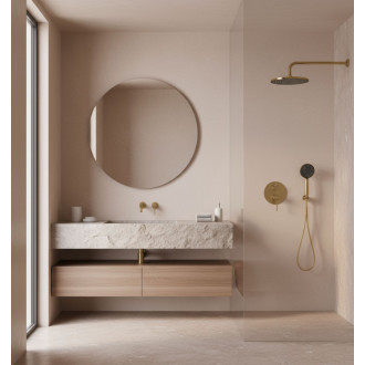 REA Podomietková sprchová sada Foster Brush Gold + BOX REA-P6441