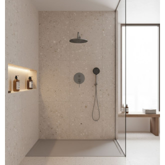 REA Podomietková sprchová sada Foster Brush Nickel + BOX REA-P6440