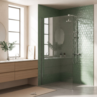 REA Sprchová zástena Flexi Transparent / Chrome 110 KPL-K99061