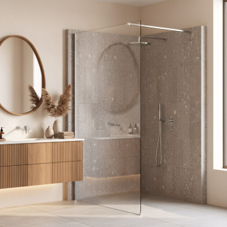 REA Sprchová zástena Flexi Transparent / Chrome 120 KPL-K99060