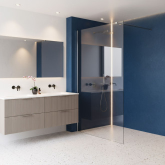 REA Sprchová zástena Flexi Transparent / Chrome 130 KPL-K99078