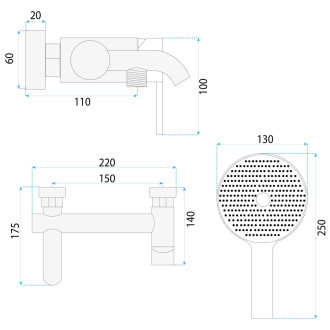 REA Vaňová batéria FOSTER Gold Brush REA-B6445