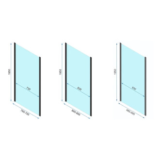 REA Sprchová kabína Rapid Slide Gold Brush KPL-K9580