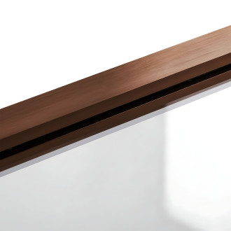 REA Skladacia vaňová zástena AGAT-2 80 Brush Copper REA-W5696