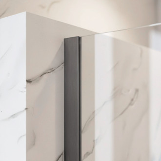 REA Sprchová zástena Flexi Transparent / Titan 110 KPL-K99464