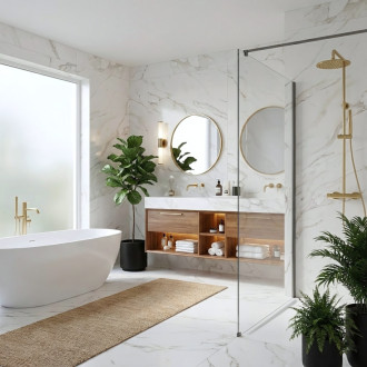 REA Sprchová zástena Flexi Transparent / Titan 120 KPL-K99460