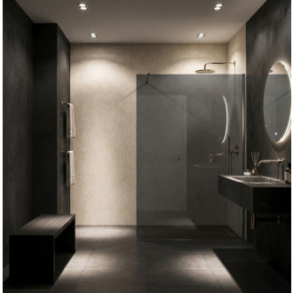 REA Sprchová zástena Flexi Grey / Chrome 130 KPL-K99081